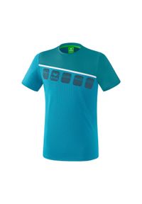 ERIMA - Koszulka dziecięca Erima 5-C. Kolor: biały, wielokolorowy, niebieski. Sport: bieganie