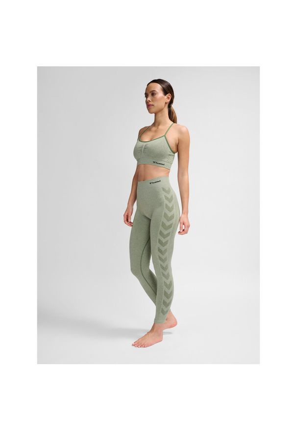 Damskie legginsy bezszwowe Hummel CI. Kolor: zielony, wielokolorowy, szary. Materiał: dzianina, materiał
