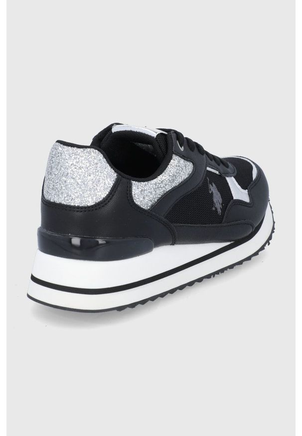 U.S. Polo Assn. - Buty. Zapięcie: sznurówki. Kolor: czarny. Materiał: guma. Obcas: na platformie