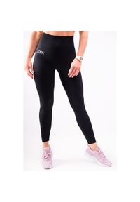 2SkIN - Legginsy bezszwowe push up czarne Lift r. S. Kolor: czarny. Materiał: nylon