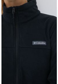 columbia - Columbia bluza Ali Peak FZ damska kolor czarny gładka. Kolor: czarny. Materiał: polar. Wzór: gładki #3