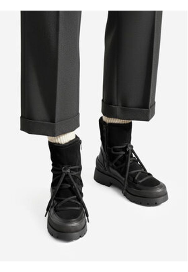 MEXX Botki CEO-MI001714043W Czarny. Kolor: czarny. Materiał: skóra, zamsz