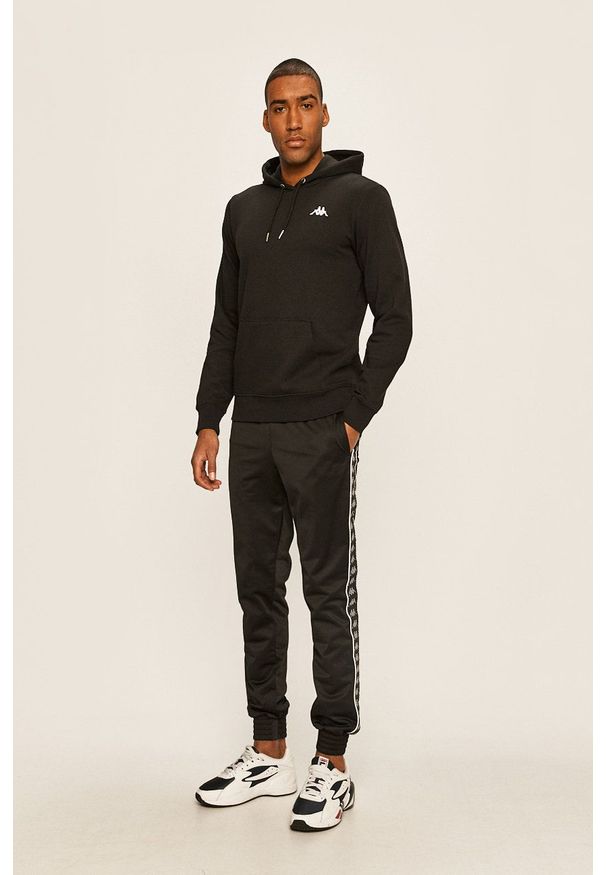 Kappa - Bluza. Okazja: na co dzień. Kolor: czarny. Styl: casual