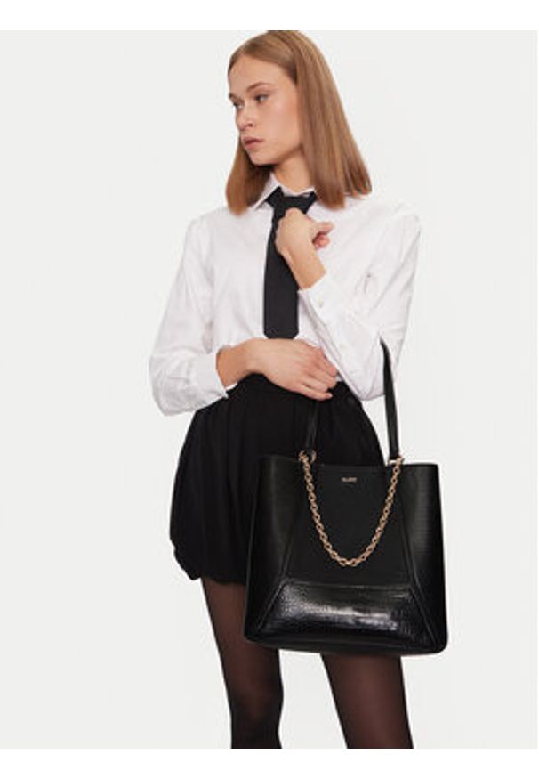 Aldo Torebka Inaya 13863712 Czarny. Kolor: czarny. Materiał: skórzane