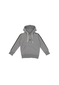 LEONE 1947 APPAREL - Dziecięca bluza z kapturem New Tape w jednolitym kolorze. Typ kołnierza: kaptur. Kolor: szary. Wzór: jednolity. Sport: joga i pilates