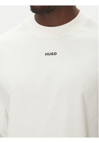 Hugo - HUGO Longsleeve Daposo 50511029 Beżowy Relaxed Fit. Kolor: beżowy. Materiał: bawełna. Długość rękawa: długi rękaw #5
