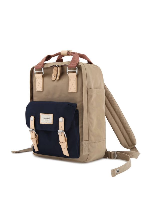 Plecak miejski Himawari 188L beżowy. Kolor: beżowy. Materiał: tkanina, poliester. Styl: elegancki, casual