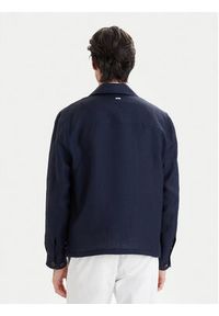 Bugatti Kurtka przejściowa 171400-11045 Granatowy Regular Fit. Kolor: niebieski. Materiał: len #3