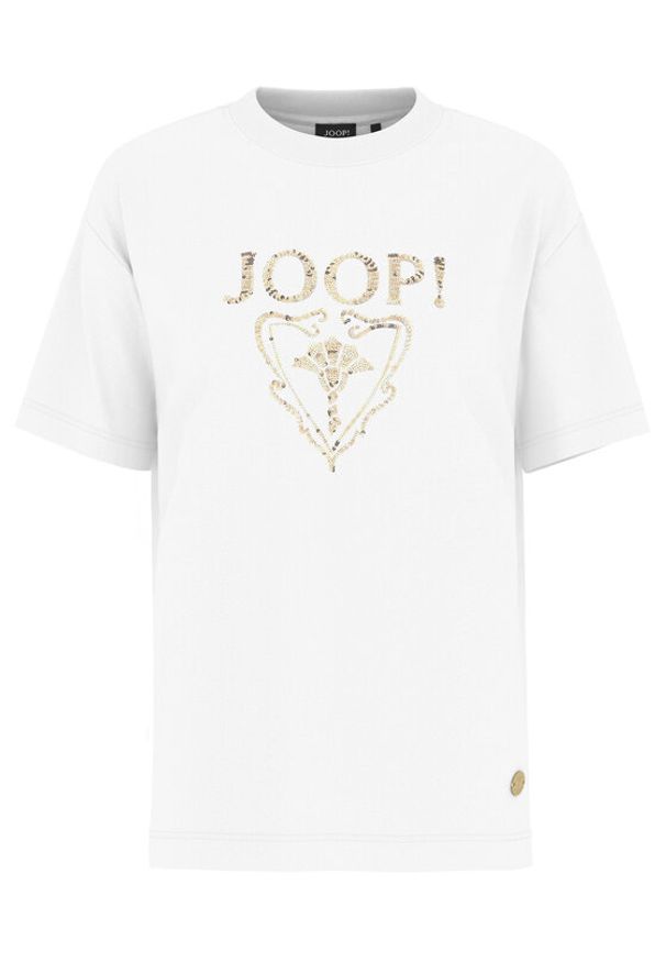 JOOP! T-Shirt 58 253JE58Tomma 30047768 Biały Regular Fit. Kolor: biały. Materiał: bawełna