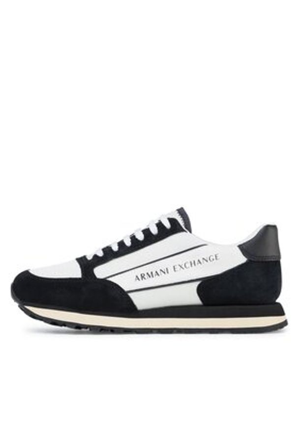 Armani Exchange Sneakersy XUX083 XV263 A001 Biały. Kolor: biały. Materiał: zamsz, skóra