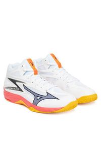 Mizuno Buty halowe Thunder Blade Z Mid V1GA2375 Pomarańczowy. Kolor: pomarańczowy. Materiał: skóra