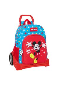 MINI MOUSE - Torba szkolna z kółkami Mickey Mouse Clubhouse Fantastic Niebieski. Kolor: niebieski. Wzór: motyw z bajki #1