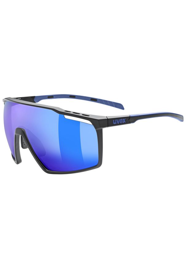 Okulary do biegania Uvex MTN Perform - black blue matt/mirror blue. Kolor: niebieski. Sport: turystyka piesza