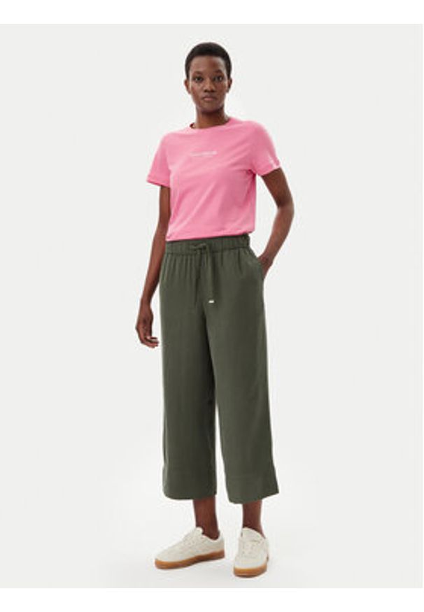 Tom Tailor Kuloty 1045438 Zielony Regular Fit. Kolor: zielony. Materiał: wiskoza