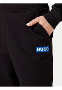 Hugo - HUGO Spodnie dresowe 50522435 Czarny Relaxed Fit. Kolor: czarny. Materiał: bawełna #4