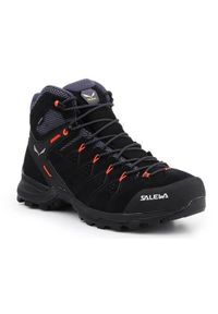 Buty trekkingowe męskie Salewa MS Alp Mate Mid WP. Wysokość cholewki: za kostkę. Zapięcie: sznurówki. Kolor: wielokolorowy, pomarańczowy, czarny, szary. Materiał: materiał, syntetyk. Szerokość cholewki: normalna
