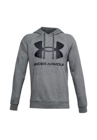 Bluza fitness męska Under Armour Rival Fleece Big Logo HD. Typ kołnierza: kaptur. Kolor: szary, wielokolorowy, czarny. Sport: fitness