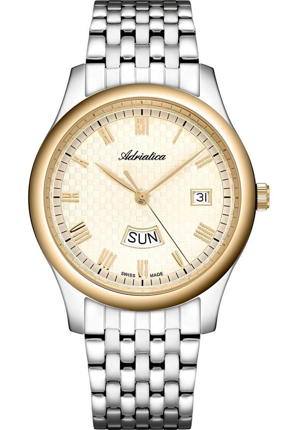 Zegarek Adriatica Zegarek męski Adriatica A1025.2161Q srebrny. Kolor: srebrny