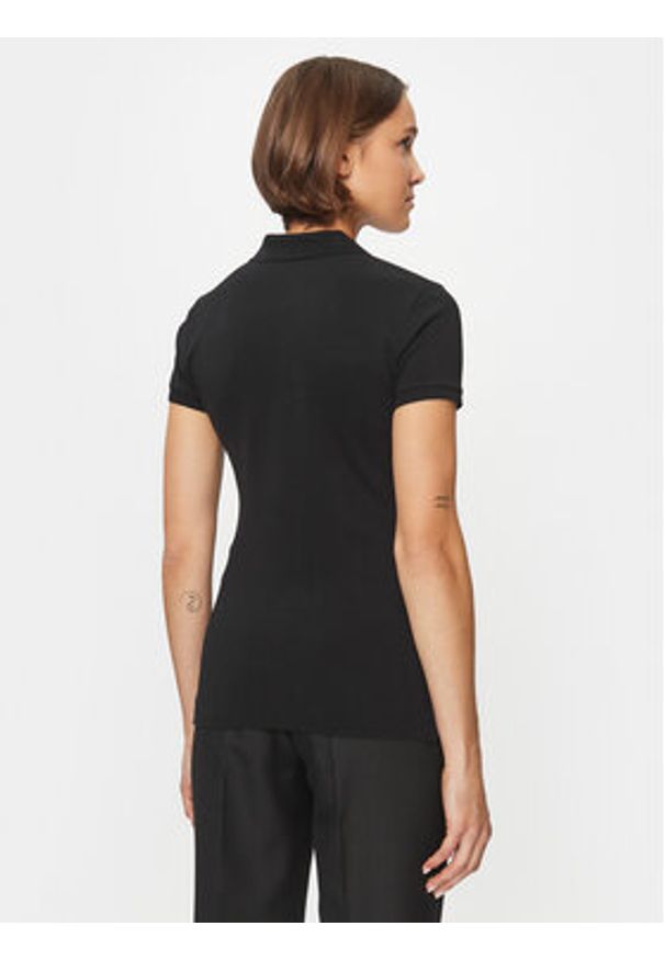 Polo Ralph Lauren Polo 211870245005 Czarny Slim Fit. Typ kołnierza: polo. Kolor: czarny. Materiał: bawełna