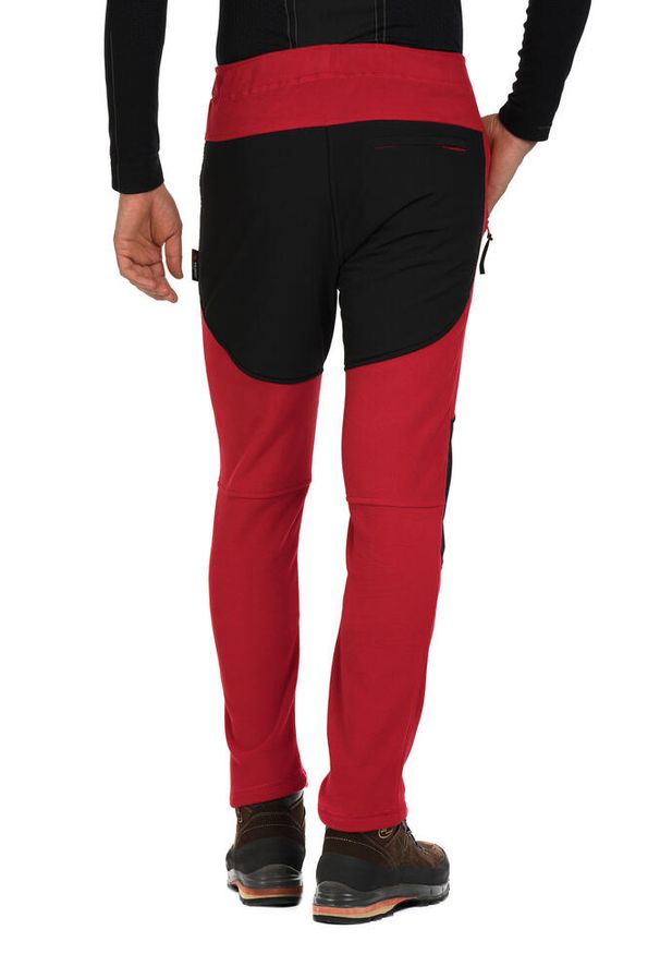 Spodnie polarowe unisex Milo Anas Pants. Kolor: czerwony, wielokolorowy, czarny. Materiał: polar