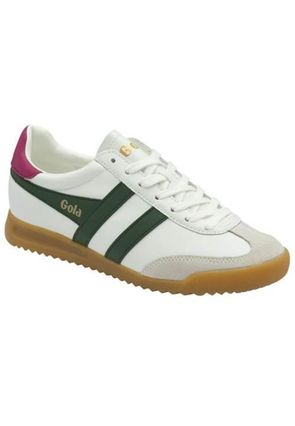 Buty do chodzenia damskie Gola Grandslam Elite. Kolor: zielony, biały, wielokolorowy. Materiał: skóra, materiał. Szerokość cholewki: normalna. Sport: turystyka piesza