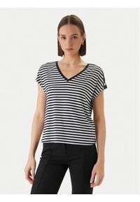 Morgan T-Shirt 261-DIVA Granatowy Regular Fit. Kolor: niebieski. Materiał: wiskoza #1