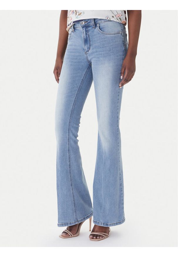Liu Jo Jeansy UA6015 D0318 Niebieski Flare Fit. Kolor: niebieski