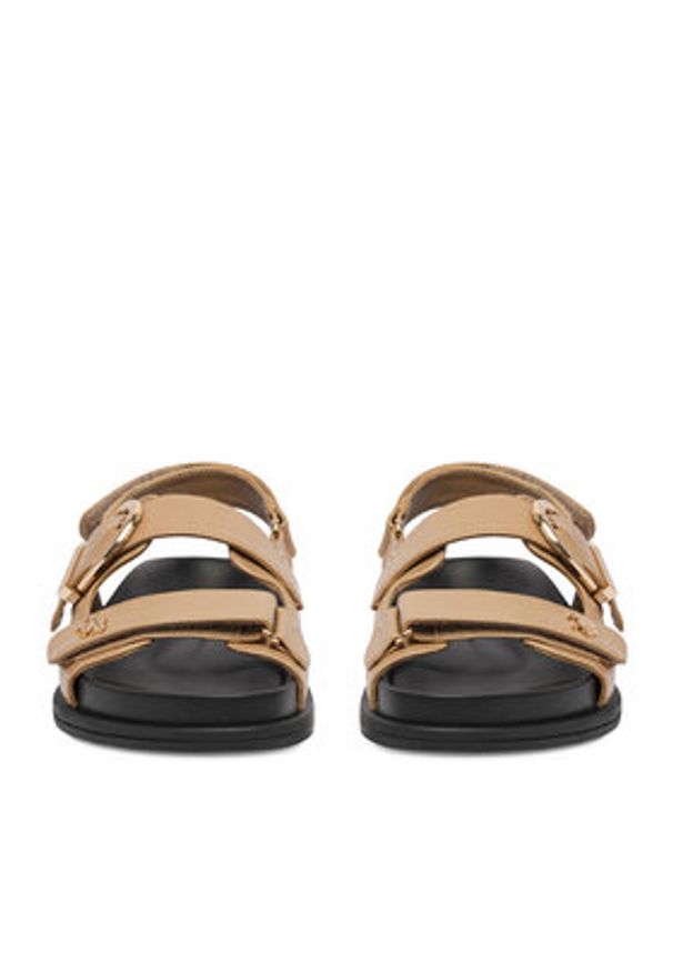 U.S. Polo Assn. Sandały EO-EDITH001W/6Y1 Beżowy. Kolor: beżowy. Materiał: skóra