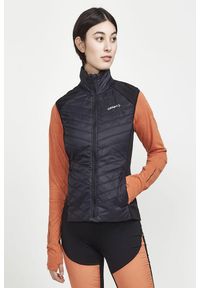 Kurtka uniwersalna damska Craft Adv Essence. Kolor: czarny. Materiał: materiał. Długość rękawa: bez rękawów. Sezon: zima, jesień. Sport: fitness
