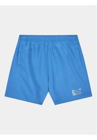EA7 Emporio Armani Szorty kąpielowe 906010 3R772 32333 Niebieski Regular Fit. Kolor: niebieski. Materiał: syntetyk
