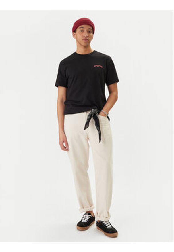 Quiksilver T-Shirt EQYZT08307 Czarny Regular Fit. Kolor: czarny. Materiał: bawełna