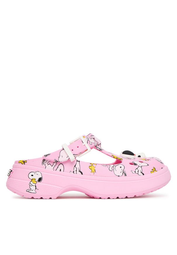 Crocs Klapki Peanuts Mary Jane Clog 211130 Różowy. Kolor: różowy