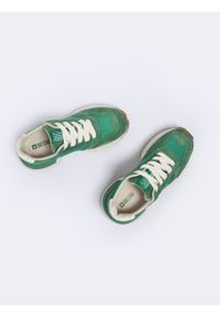 Big-Star - Sneakersy damskie z zamszowymi wstawkami zielone NN274960 301. Kolor: zielony. Materiał: zamsz #4