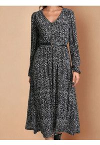 Sinsay - Luźna sukienka z paskiem - wielobarwny #1