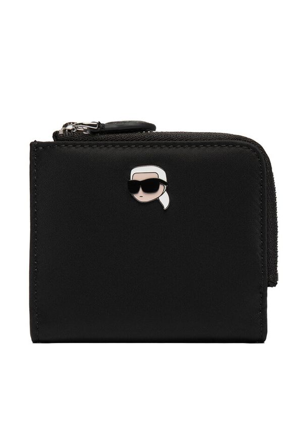 Karl Lagerfeld - Mały Portfel Damski KARL LAGERFELD. Kolor: czarny