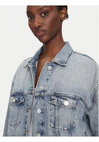 Tommy Jeans Kurtka jeansowa DW0DW21289 Niebieski Regular Fit. Kolor: niebieski. Materiał: bawełna #5