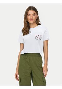 only - ONLY T-Shirt Polly 15317989 Biały Regular Fit. Kolor: biały. Materiał: bawełna #7