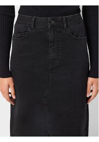 Noisy may - Noisy May Spódnica jeansowa Kath 27030078 Czarny Regular Fit. Kolor: czarny. Materiał: bawełna