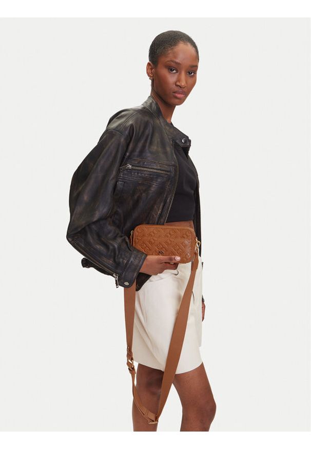 Pinko - PINKO Torebka Camera Bag Mini PE 25 PLTT 104292 A1YB Brązowy. Kolor: brązowy. Materiał: skórzane