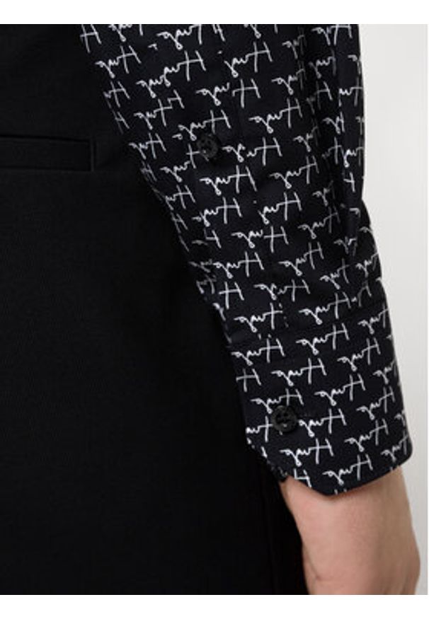 Hugo Koszula Elisha02 50443553 Czarny Extra Slim Fit. Kolor: czarny. Materiał: bawełna