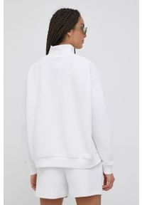 Ellesse bluza damska kolor biały z aplikacją. Kolor: biały. Materiał: poliester, materiał. Długość: krótkie. Wzór: aplikacja #6