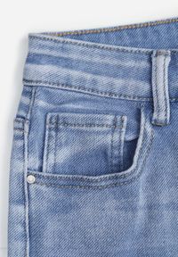 Renee - Niebieskie Jeansy High Waist Wide Leg z Bawełny Grynola. Stan: podwyższony. Kolor: niebieski. Długość: krótkie. Styl: street #8