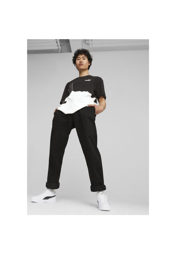 Puma - Sneakersy Caven 2.0 PUMA White Black Gold. Kolor: żółty, biały, wielokolorowy, czarny. Materiał: guma, materiał, tkanina, syntetyk. Sezon: lato