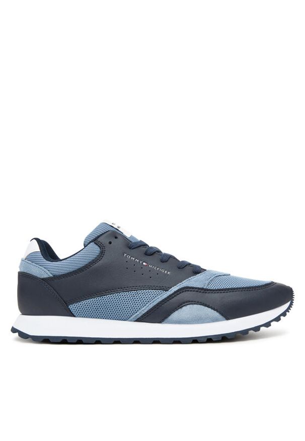TOMMY HILFIGER - Tommy Hilfiger Sneakersy New Runner Eva Mix FM0FM05522 Niebieski. Kolor: niebieski. Materiał: skóra