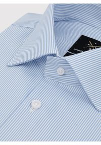 Pako Lorente - PAKO LORENTE – Bawełniana koszula męska w niebieskie paski. Kolor: niebieski. Materiał: bawełna. Długość rękawa: długi rękaw. Długość: długie. Wzór: paski #2