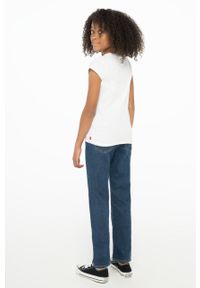 Levi's® - Levi's T-shirt dziecięcy kolor biały. Okazja: na spotkanie biznesowe, na co dzień. Kolor: biały. Materiał: dzianina. Długość rękawa: krótki rękaw. Długość: krótkie. Wzór: nadruk. Styl: biznesowy, casual #3