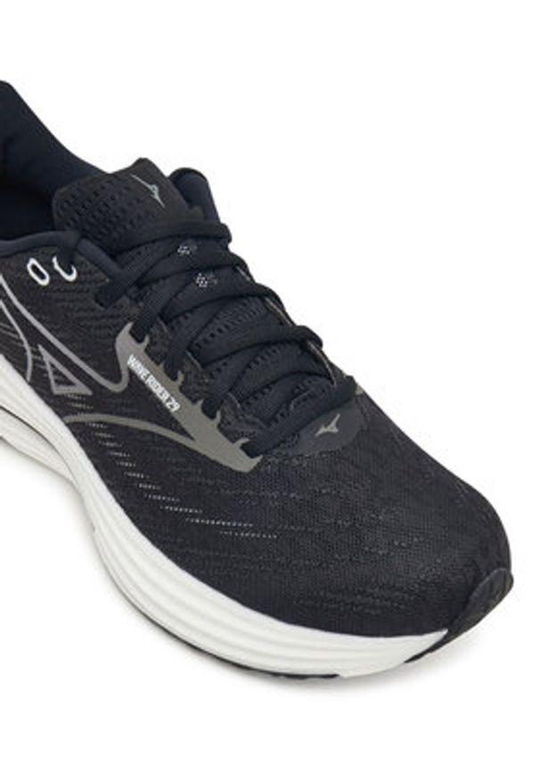 Mizuno Buty do biegania Wave Rider 29 J1GC2503 Czarny. Kolor: czarny. Materiał: materiał. Model: Mizuno Wave