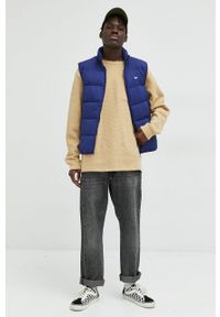Tommy Jeans bezrękawnik puchowy męski kolor niebieski. Okazja: na co dzień. Kolor: niebieski. Materiał: puch. Długość rękawa: bez rękawów. Styl: casual #6