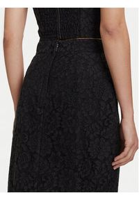 Guess Spódnica ołówkowa W5YD12 WHD00 Czarny Regular Fit. Kolor: czarny. Materiał: bawełna, syntetyk #5