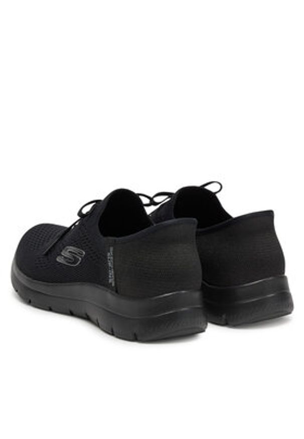 skechers - Skechers Sneakersy Summits-New Daily 150263/BBK Czarny. Kolor: czarny. Materiał: materiał
